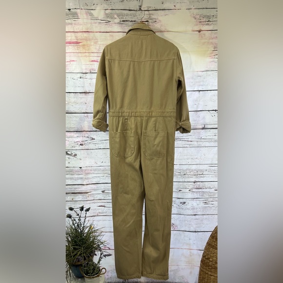 ASOS Design Tall Denim Boilersuit in Stone Size 6 - Picture 4 of 12